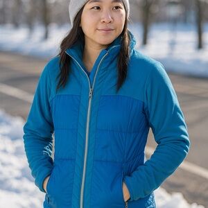 lululemon athletica‎ Vibrant Blue Quilted Bomber Jacket